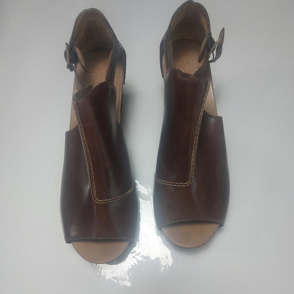 Dansko Brazilian Brown Leather Ankle Straps Women's Sandals Size 41 - Picture 2 of 16